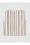 Striped Linen Blend Girls' Shirt - 2