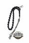 Tesbi̇h Erzurum Oltu Stone, Silver Tassel. (7.10Mmx10.5Mm)Stone Diameter - 2