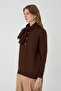 Red Pine Flar Detail Sweater Brown - 3