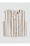 Striped Linen Blend Girls' Shirt