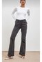 New Season High Waist Lycra Tightening Flare Women's Spanish Flare Jeans - 2