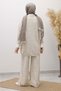 V-Neck Knitwear Set Tsd260117 Beige - 7