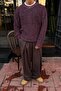 Knitted Model Knitwear Sweater Claret Red - 3