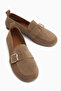 Oliva Genuine Leather Mink Buckle Women's Ballerinas - 5