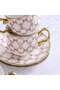 Auralin 12-Piece Tea Cup Sets - 200ml, Durable China Bone Cups Set, Serves 6 Person - 2