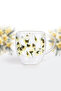 Double Walled Borosilicate Mug - Yellow Floral - 5