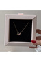 Powder Pink Stone Swan Necklace