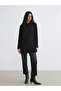 Lcw Modest Black Gathered Oversize Women's Shirt Tunic - 3