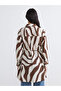 Lcw Everyday Brown Patterned Belted Women's Shirt Tunic - 5