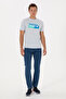 Men's Regular Fit Crew Neck Light Blue T-Shirt 50324859-VR003 - 4