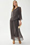 Lined Long Silk Dress - 2