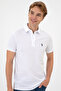Men's Slim Fit Polo Collar White Basic T-Shirt 50306015-Vr013 - 2