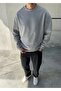 Men's Washable Crew Neck Oversize Sweatshirt - 2