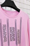 Women's Plus Size Lycra Crew Neck Stoned Long Sleeve Mother Combed Cotton T-Shirt Blouse - 6