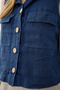 100% Linen Button-Down Shirt with Cover Pockets - 6
