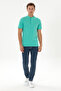 Men's Regular Fit Hakim Collar Mint T-Shirt 50324794-Vr090 - 4