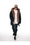Mv Fur Detailed Parker Style Black Jacket - 2