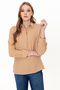 Women's Camel Long Sleeve Shirt 50237593-Vr015 - 3