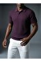 Men's Slim Fit Polo Collar Buttoned Knitwear T-Shirt K8029Tt - 4