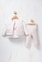 Rocha Baby Girl Floral and Cat Detailed 3-Piece Set - Cotton Set with Quilted Vest - 4