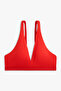 Women's Longline Rp Triangle Orange Bikini Top - 3