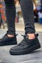 Rlx-159 Saturn Men's Casual Lace-Up Leather Sports Sneaker Shoes Cst - Black - 2