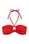 Women's Halter Neck Orange Bikini Top - 5