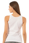 Özkan 2001 4-Pack Women's 100% Cotton Ribbed Mixed Color V-Neck Lace Guipure Magnolia Undershirt - 5