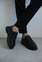 Kb-703 Kuback Charcoal Leather Elastic Casual Men's Shoes - 4