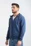 Parlament Men's Three Thread Non-Padded Zippered Hooded Sweatshirt - 2