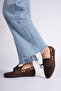 Women's Brown Comfortable Fit Daily Buckle Ballerinas - 4