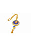 Self-Scented Rearview Mirror Ornament with Allah and Muhammad Written on It, with Gold and Blue Details. - 5