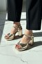 Bello Gold (9 cm Heel) Platform Heeled Casual Shoes - 2