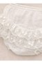 Lace Detail Bow-Detail Baby Girl 3-Piece Summer Cotton Dress Shorts & Bandana Set - 3