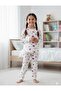 طقم بيجامة أطفال من القطن المزخرف