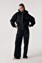 Rei Loungewear Zipper and Hooded Sweatshirt Black - 3