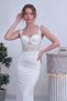 Women's Transparent Lace Detailed Draped Evening Dress Black, White - 4