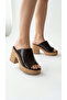 Antique Wicker Look High Heeled Comfortable Women's Summer Slippers Sandals