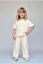 Girls' Cotton Basic Set - Short Sleeve T-Shirt and Wide Leg Pants