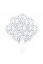 Blue Confetti Balloon Set 15 Pieces – Party & Birthday Decoration - Transparent Sequin Balloon - 4