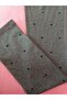 Women's Gray Heart Patterned Leggings – 100% Cotton, High Waist Elastic - 3