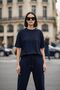 Women's Crew Neck Short Sleeve Modal Two-Piece Set - 3