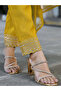 Mustard Silk Blend Solid Embroidered A-Line Kurta Trousers With Dupatta - 5
