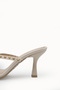 Vesper Rosa Women's Thin Heeled Slippers 00121904 Beige Rustic - 3