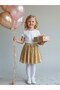 Girl's Elastic Waist Flared Sequin Skirt - 4