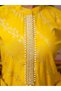 Yellow Silk Blend Floral Printed Straight Kurta Trousers With Dupatta - 7