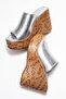 Saraly Women Genuine Leather Slipper Lamé - 5