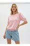 Stone Detailed Crew Neck Short Sleeve Knitwear Blouse Ss26Bz0032 - 7