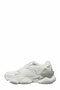 Women's White Silver Sneakers - Thick Sole Chunky Sneakers Casual Comfortable Style - 5