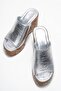 Saraly Women Genuine Leather Slipper Lamé - 4